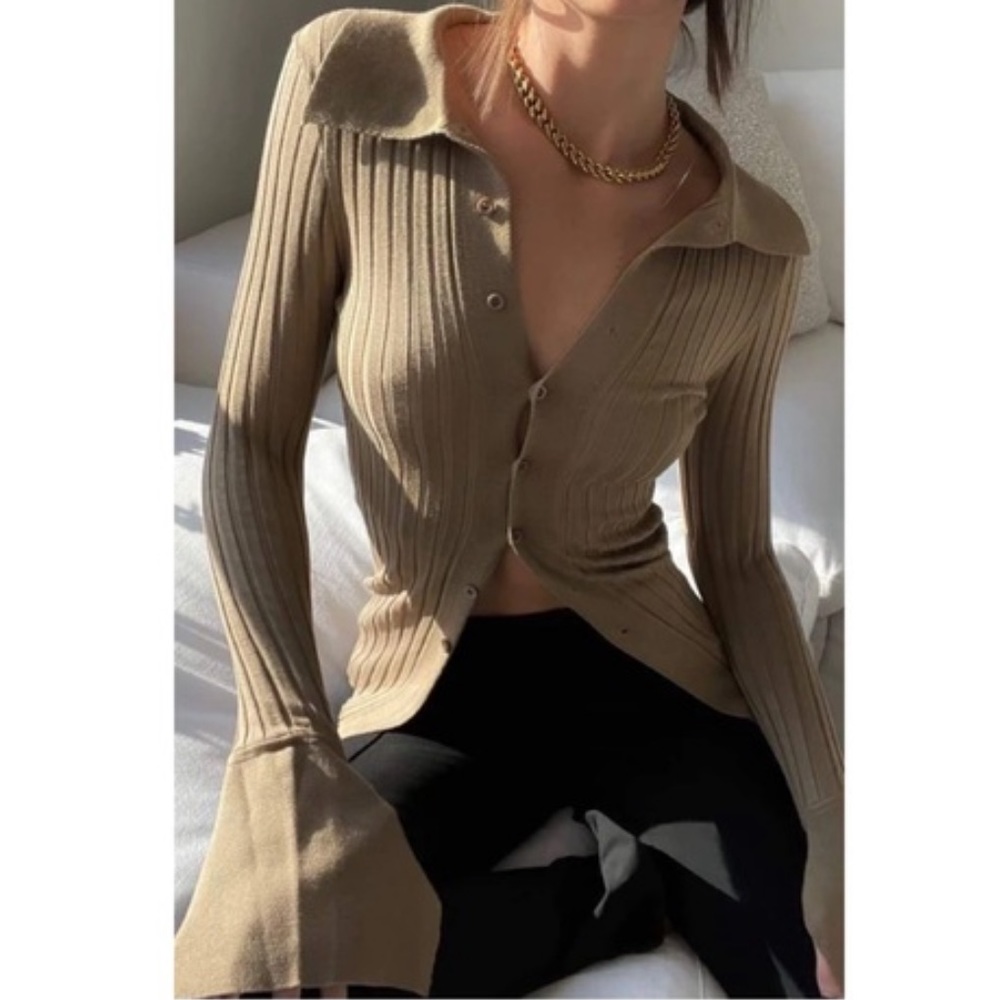 RUMORED knit button up